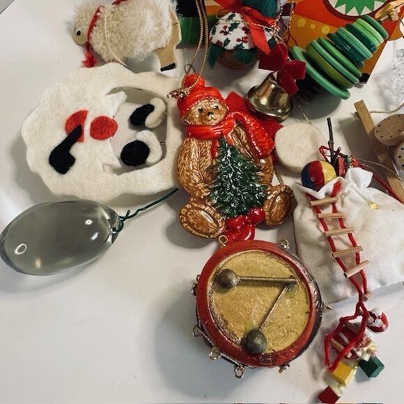 Grab Bag 14, Christmas Ornaments, Mixed Lot handmade Gordon Fraser Santa Holiday - Picture 6 of 16